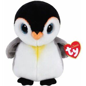 TY Beanie Boos Classic Pongo Emperor Penguin Plush Stuffed Animal Big Eyes NEW